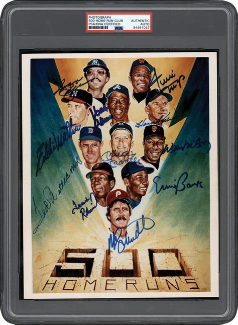 500 Home Run Club Signed Photograph (PSA)