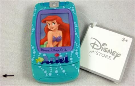 Disney Store Princess Ariel Mermaid Toy Cell Phone Flip