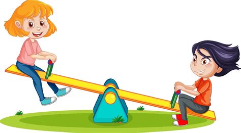 Seesaw Park Vector Hd Images Park Wooden Seesaw Clip - vrogue.co