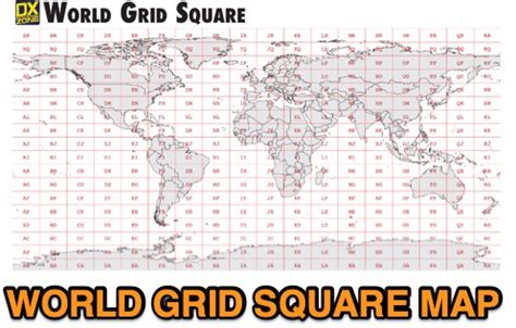 World Grid Square Map PDF - The DXZone