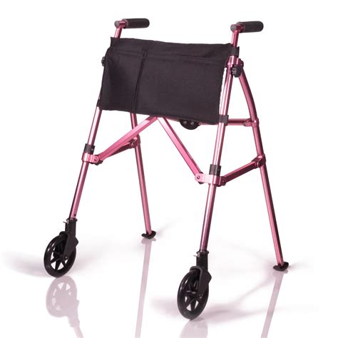 Stander EZ Fold-N-Go Walker, Lightweight Folding 2 Wheel Walker, Height ...