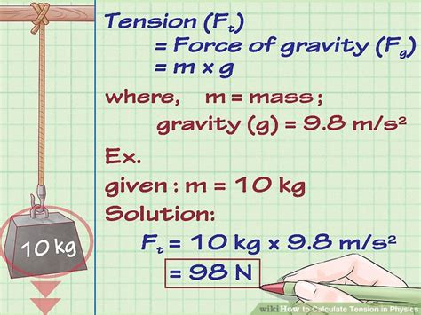 3 Ways to Calculate Tension in Physics - wikiHow