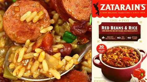 Instant Pot Red Beans and Rice with Andouille Sausage | Zatarain’s Red Beans and Rice Box Mix ...