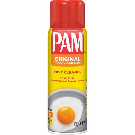 PAM Non Stick Original Cooking Spray, 6 OZ - Walmart.com - Walmart.com