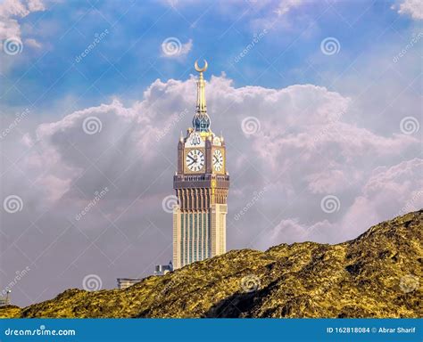 Abraj Al Bait Royal Clock Tower Makkah in Mecca, Saudi Arabia. Stock ...