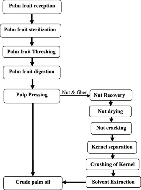 Crude palm oil processing flow chart. | Download Scientific Diagram