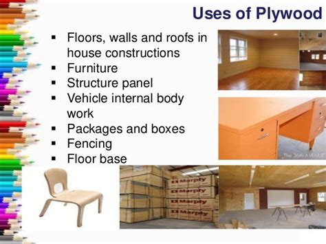 Plywood manufacturing types uses