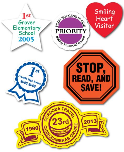 Custom Printed Special Shape Stickers Personalized with your logo ...