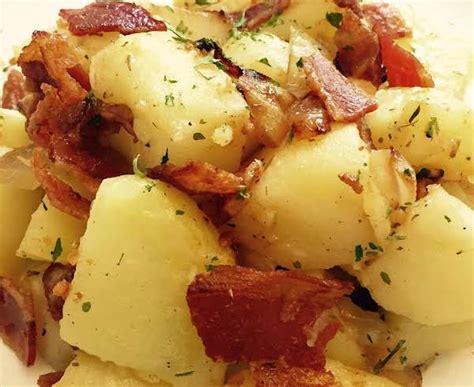 Irish Potatoes With Bacon Apples & Onions Recipe | Just A Pinch