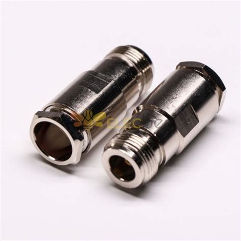 N Type Straight Female Coaxial Connector Clamp Type for Cable