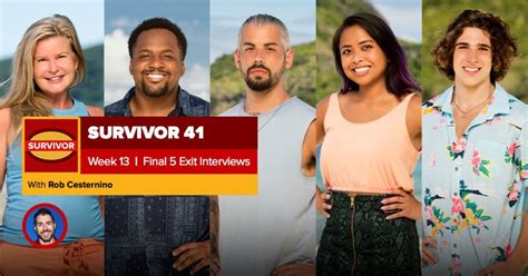 Survivor 41 Finale Exit Interviews with the Final 5 – RobHasAwebsite.com