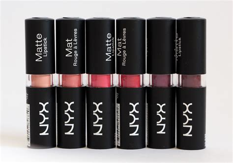 NYX Matte Lipstick Review & Swatches (Shy, Temptress, Street Cred, Eden, Aria, Siren)
