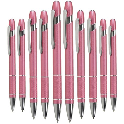 Solar Pink Promotional Ballpoint Pens Set of 10 PINK Pens