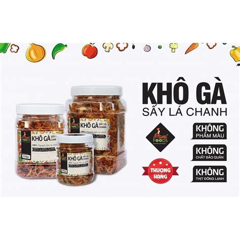 Khô Gà Lá Chanh Mamifoods (100g) Cay Vừa Hảo Hạng - Delivery Vietnam