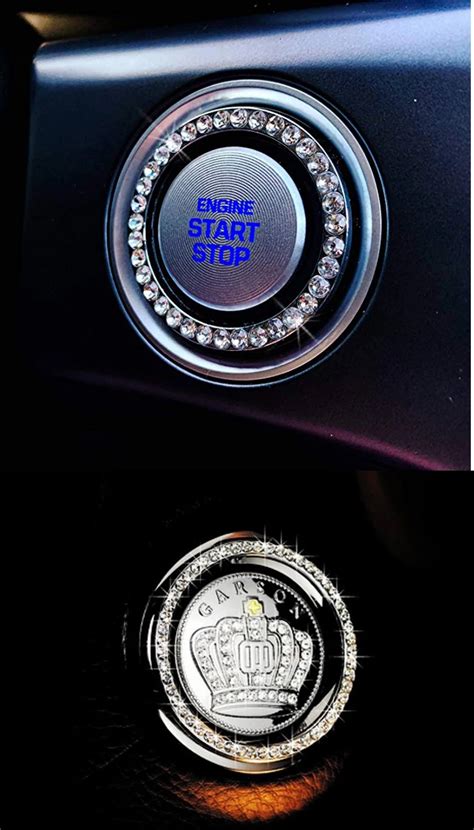 Bling Car Decor Crystal Rhinestone Car Bling Ring Emblem Sticker - Buy ...