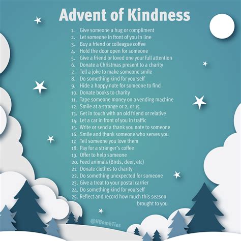 Advent Calendar of Kindness - H-Bomb Ties Ltd