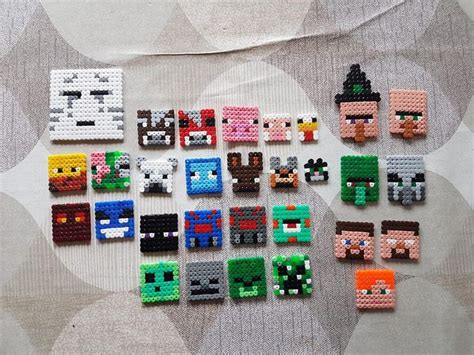 Minecraft Mob Gesichter Perler Perlen | Etsy | Minecraft perler, Minecraft beads, Easy perler ...