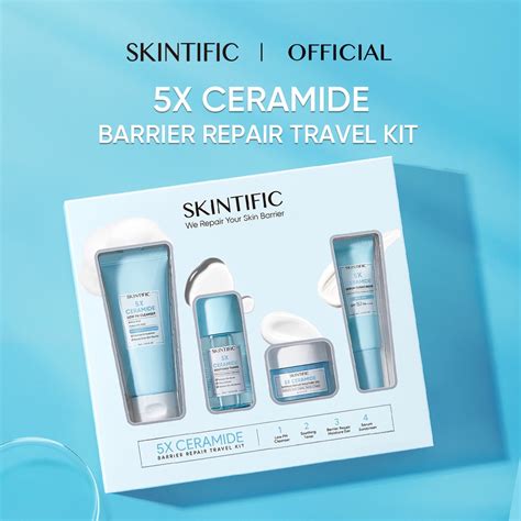 Jual SKINTIFIC 5X Ceramide Travel Kit Skincare Paket Moisturizer ...