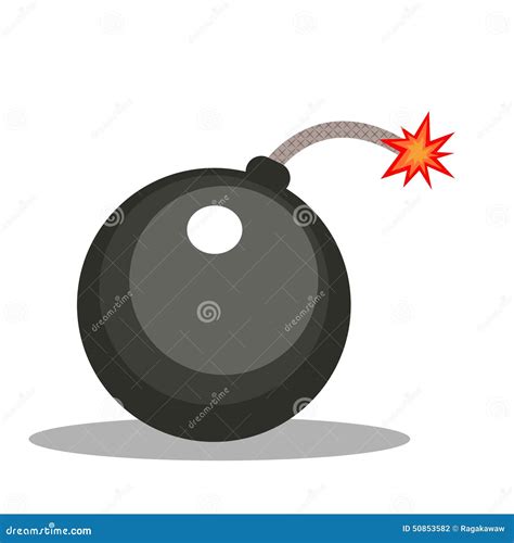 Isolated Cartoon Cannonball Bomb Stock Vector - Image: 50853582