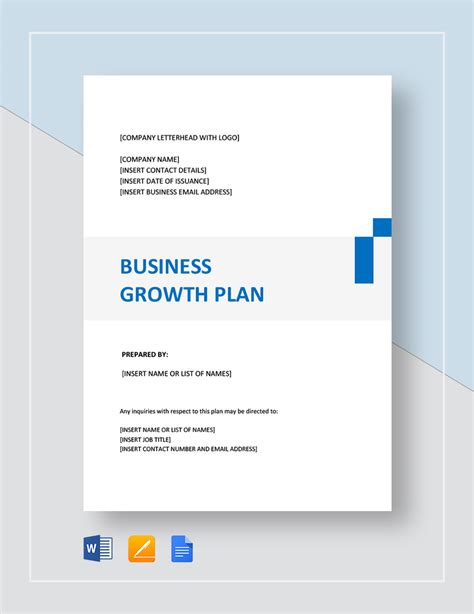 Business Growth Plan Template in Pages, Word, Google Docs - Download | Template.net