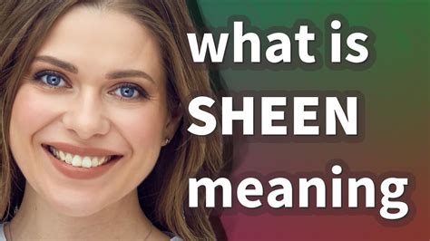 Sheen | meaning of Sheen - YouTube