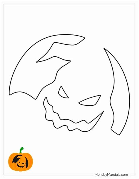 100 Pumpkin Carving Stencils (Free PDF Printables) | Casas embrujadas ...