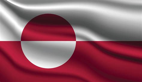 Greenland Realistic Modern Flag Design 3703635 Vector Art at Vecteezy