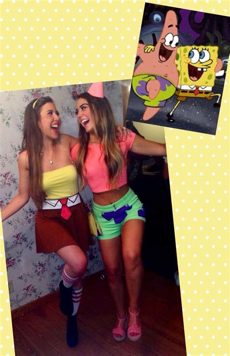 SpongeBob and Patrick Halloween Costume #diy #halloween | Duo halloween costumes, Bff halloween ...