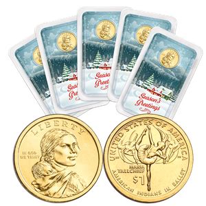 2023 Five Native American Dollars in Season's Greetings Showpaks ...