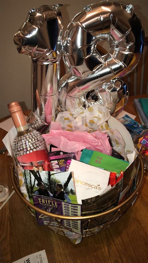 Unique 18th Birthday Gift Basket