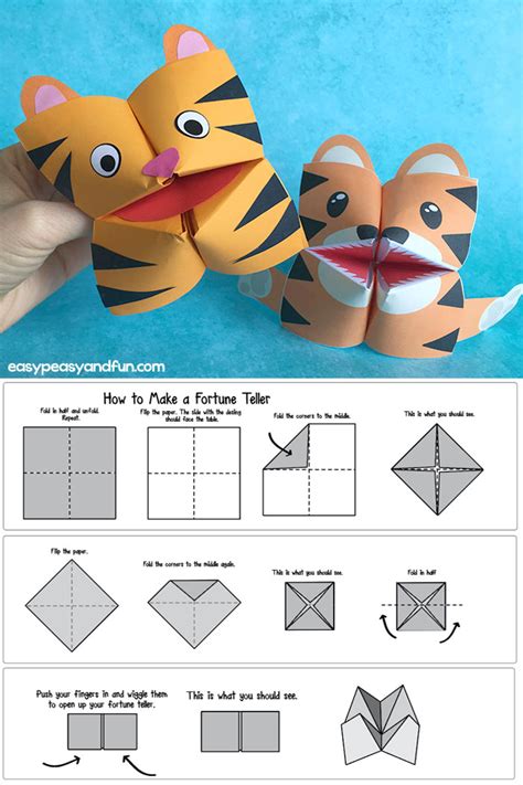 How to Make a Fortune Teller (Printable Diagram Included) + Cootie ...