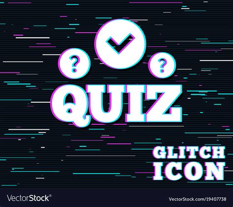 Quiz sign icon questions and answers game Vector Image