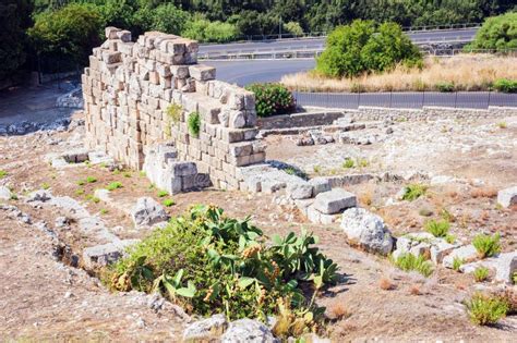 Greek Theatre of Syracuse, Ruins of Ancient Monument, Sicily, Italy ...