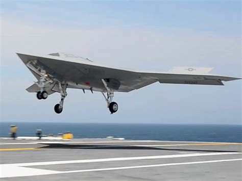 X-47B Navy drone completes first ever unmanned carrier landing