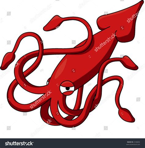 Giant Squid Stock Vector 2106854 - Shutterstock