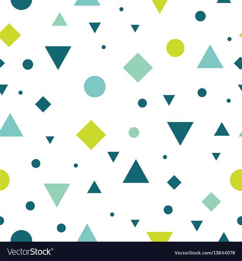 Blue and green vintage geometric shapes Royalty Free Vector