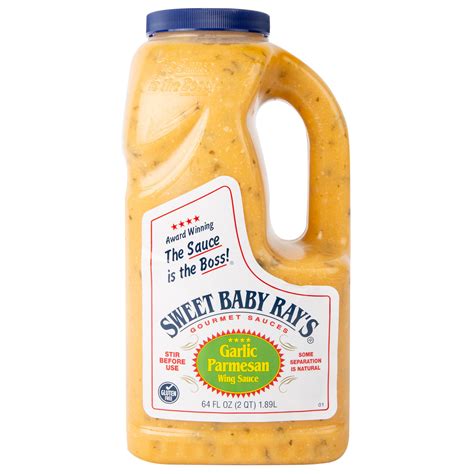 Sweet Baby Ray's 0.5 Gallon Garlic Parmesan Wing Sauce - 4/Case