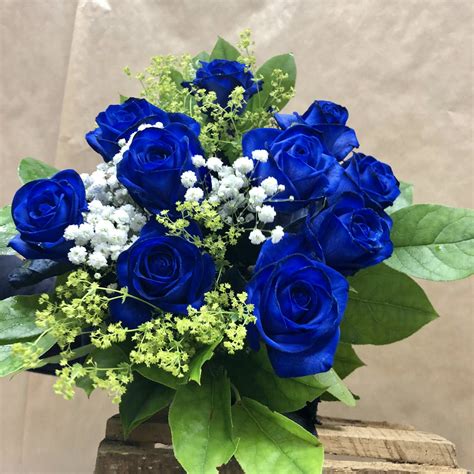 10 Blue Roses | Ten Real Blue Roses | Send 10 Blue Roses