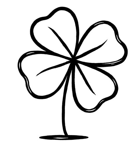 4 Leaf Clover Drawing {4 Easy Steps}! - The Graphics Fairy