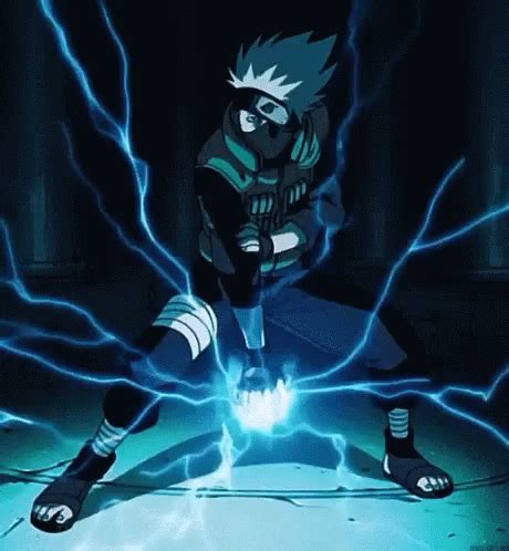 Kakashi Hatake Chidori Lightning Blade GIF | GIFDB.com