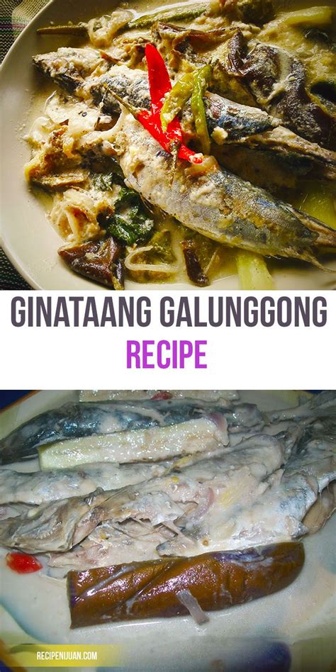 Ginataang Galunggong recipe: fish with coconut cream | Recipe | Recipes ...