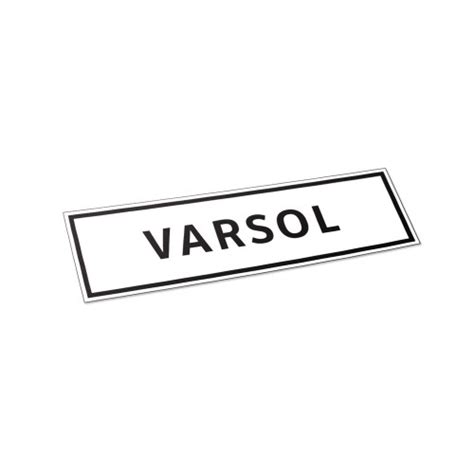 Varsol - Label