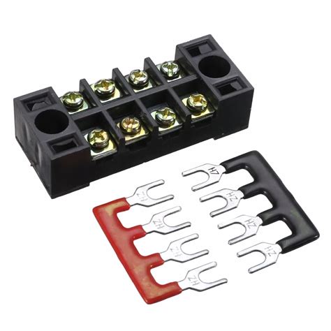 Aliexpress.com : Buy Durable Double Row Wire Barrier Terminal Block 600V 15A 4P Metal Plastic ...