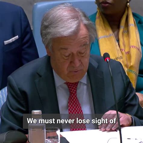 António Guterres on Twitter: "The terrible truth is that the world is failing to live up to its ...