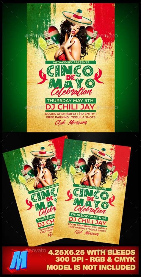 Cinco De Mayo Flyer Template | Cinco de mayo, Flyer, Flyer template