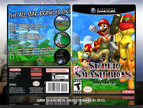 Viewing full size Super Smash Bros. Melee box cover