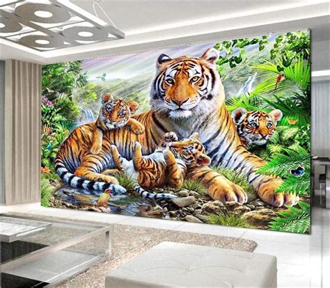 5D Diamant Painting Set, DIY Diamant Painting Tiger Full Bohrer Diamond Malerei Wandkunst ...