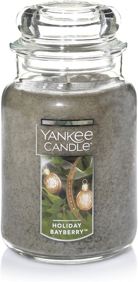 Amazon.com: Yankee Candle Bayberry Scented, Classic 22oz Large Jar ...