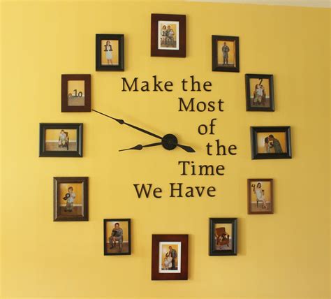 Easy DIY Large Photo Wall Clock Home Decor Project