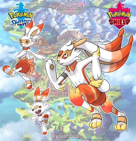 SCORBUNNY EVOLUTION LINE by villi-c on DeviantArt